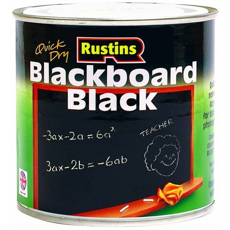 Rustins Blackboard Paint 125ML / 250ml / 500ml / 1L / 2.5 Litre- ALL TYPES