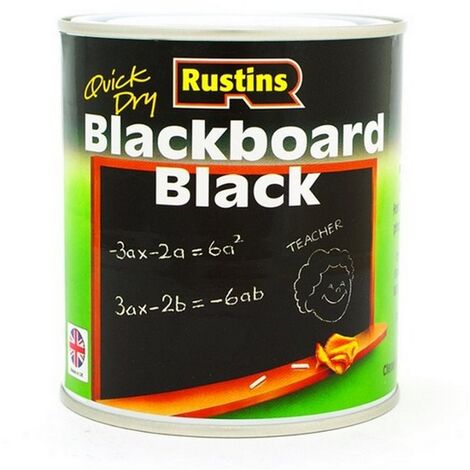 JENOLITE Chalkboard Paint - Black - (Create & renew blackboards on  virtually any surface) - 500ml Tin