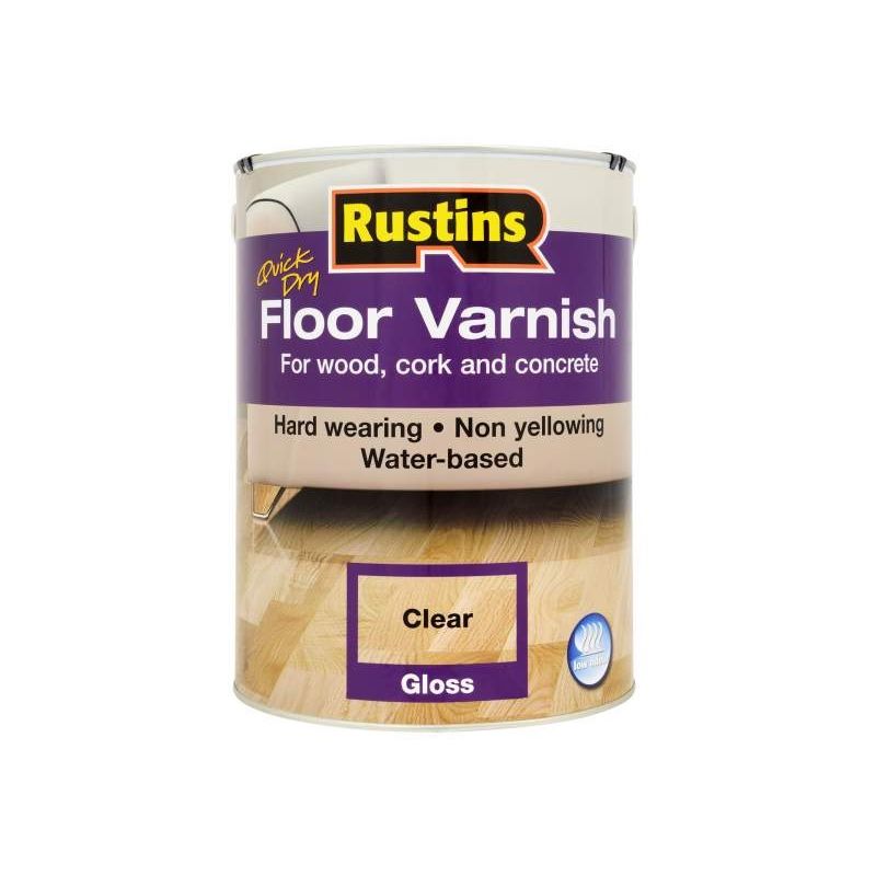 Rustins Floor Varnish Gloss 1l Litre 387200