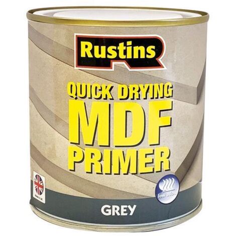 Rustins MDGP250 Quick Drying MDF Primer Grey 250ml RUSQDMDFP250