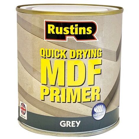 Rustins MDGP250 Quick Drying MDF Primer Grey 250ml RUSQDMDFP250