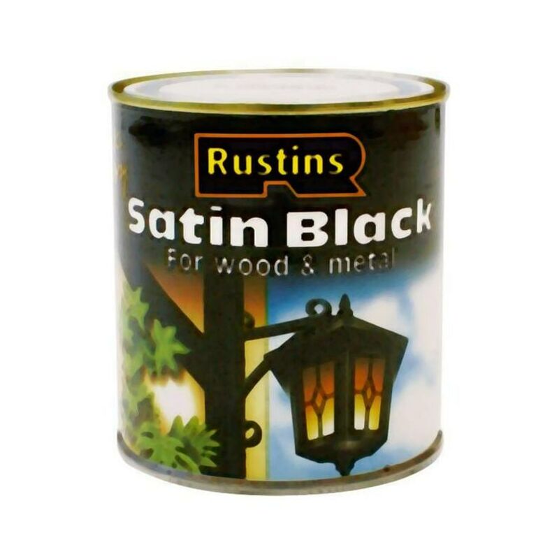 Rustins - BLAM250 Matt Black Paint Quick Drying 250ml RUSBM250