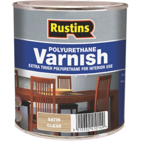 Rustins Quick Dry Polyurethane Varnish Clear - Satin - 500ml