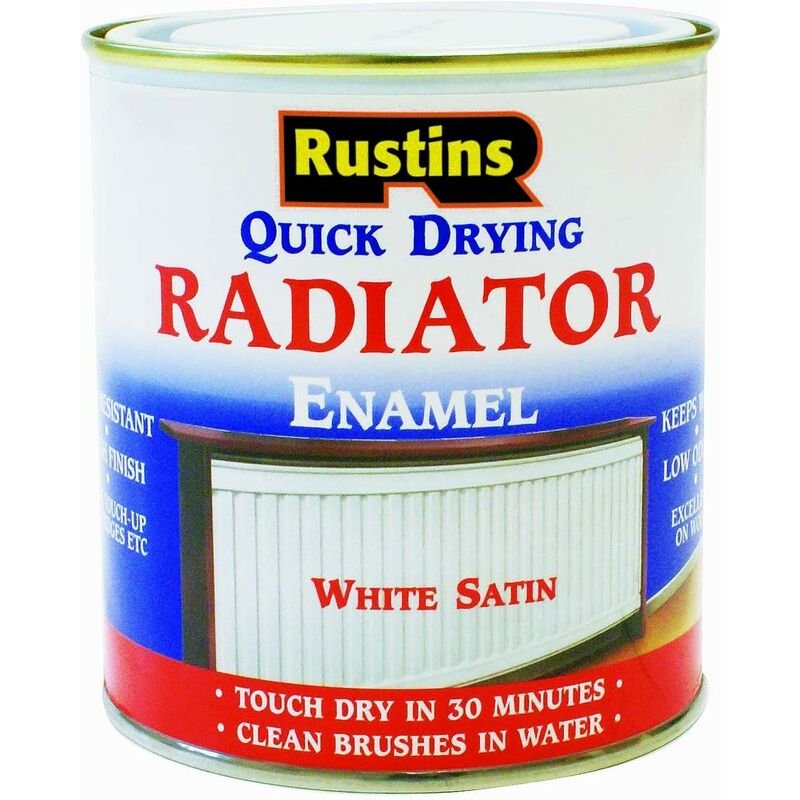 Quick Dry Radiator Paint Satin 1L - Rustins