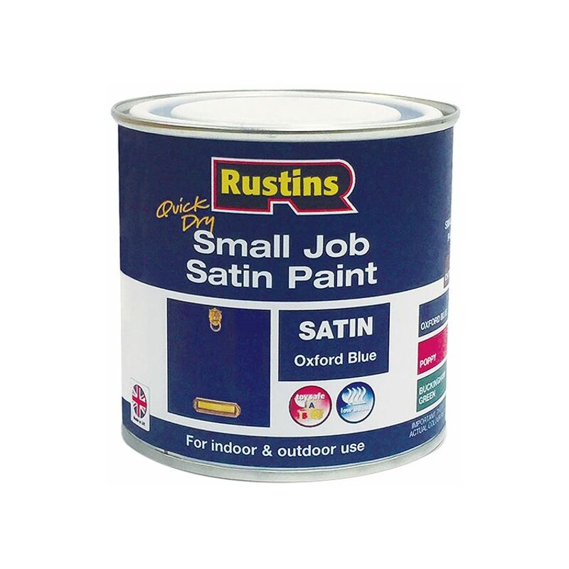 Rustins - Quick Dry Small Job Gloss Paint Oxford Blue 250ml russjpoxbqd - Blue