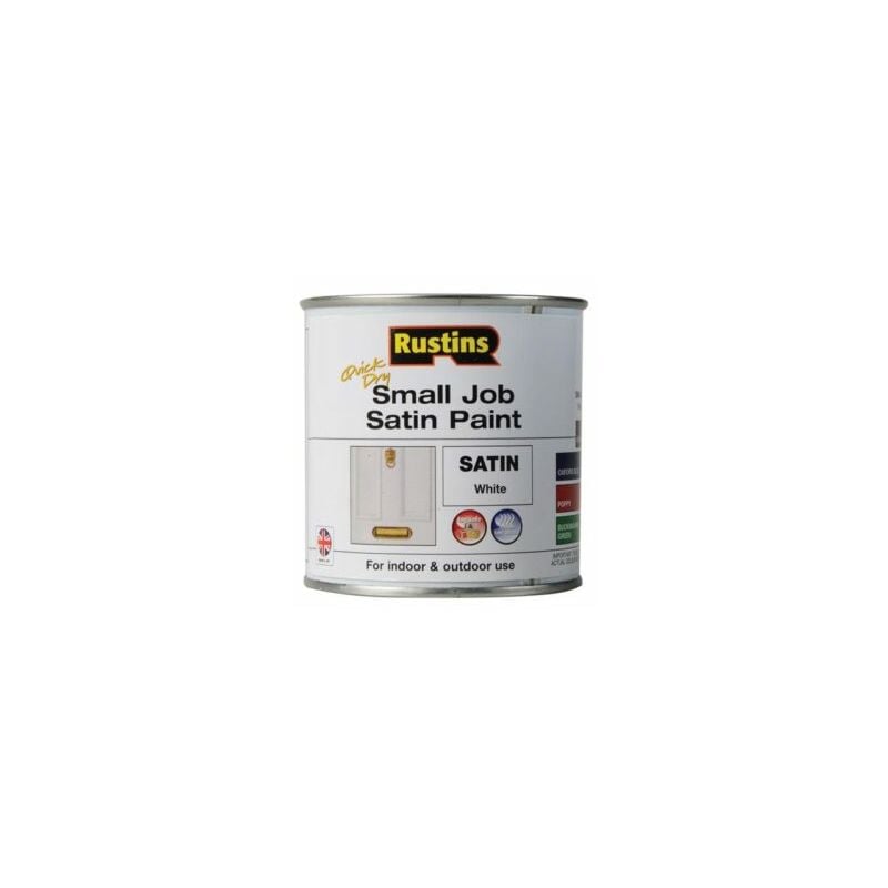 Quick Dry Small Job Satin Paint White 250ml