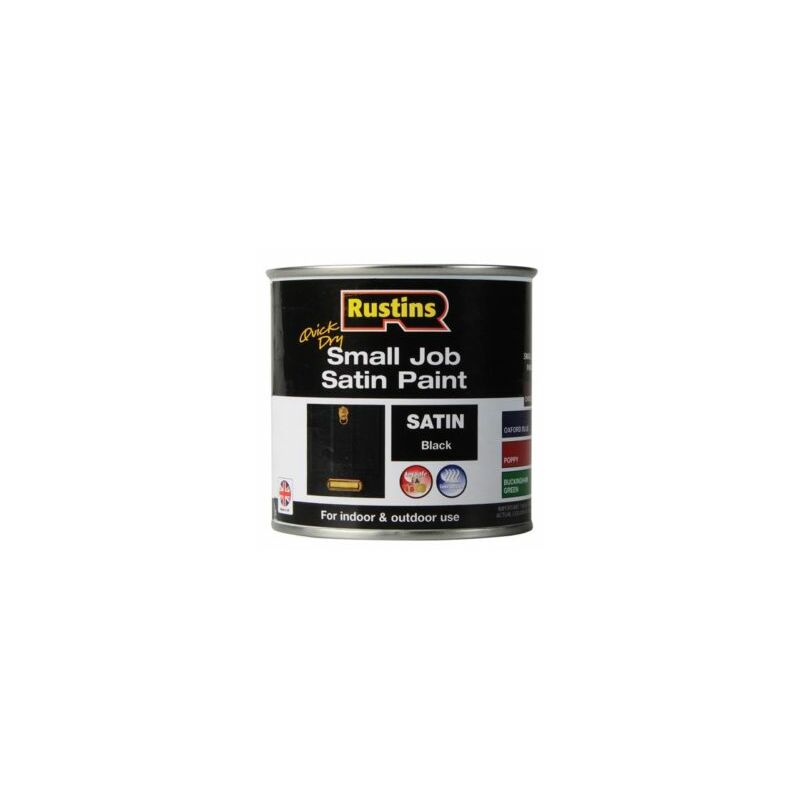 Quick Dry Small Job Satin Paint Black 250ml