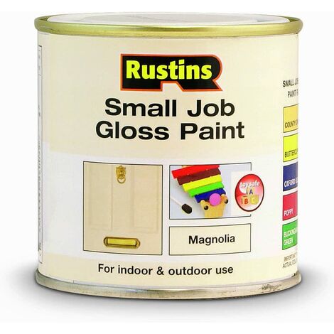 Rustins Small Job Gloss Paint Magnolia 250ml