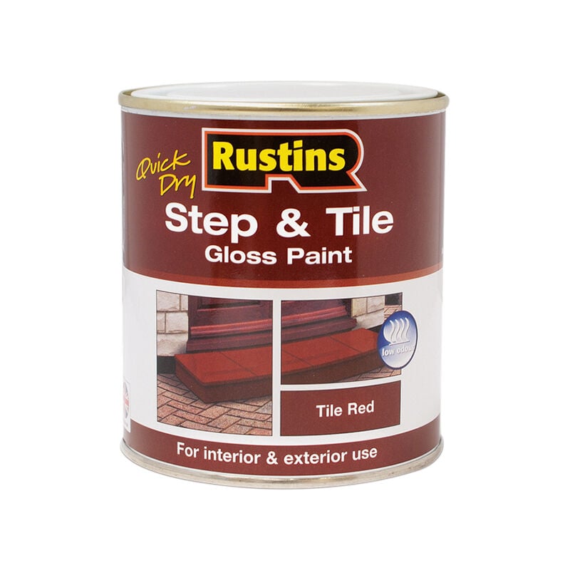 Rustins - STRD2500 Quick Dry Step & Tile Paint Gloss Red 2.5 litre RUSSTPGR25L