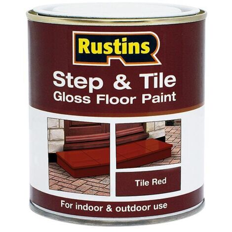 Rustins STRD2500 Quick Dry Step & Tile Paint Gloss Red 2.5 litre RUSSTPGR25L