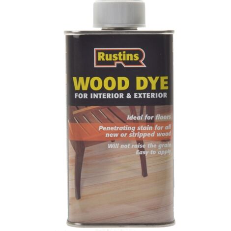 Rustins WDEB250 Wood Dye Ebony 250ml RUSWDE250