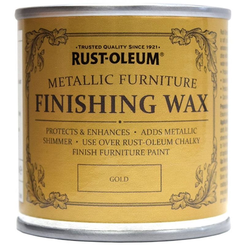 Rust-oleum - Chalk Chalky Furniture Paint - Finishing Wax - Gold 125ml