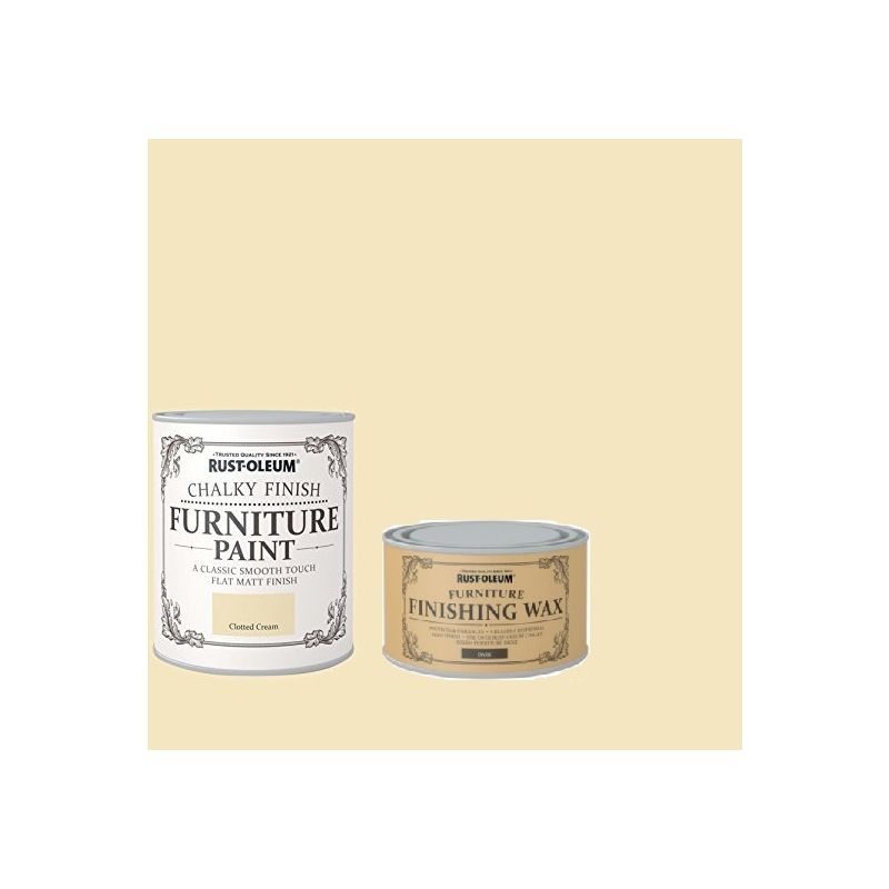 RustOleum Chalky Furniture Paint Chalk White 2.5L With Dark Furniture