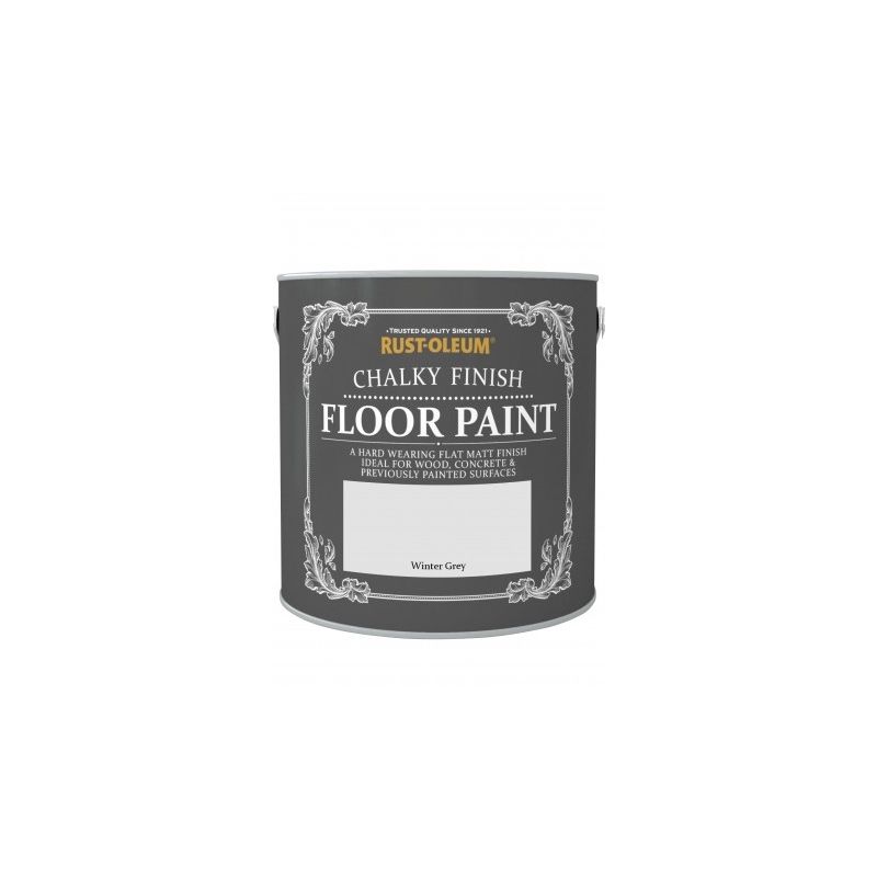 Rust-Oleum Chalk Chalky Floor Paint - Winter Grey - 2.5L