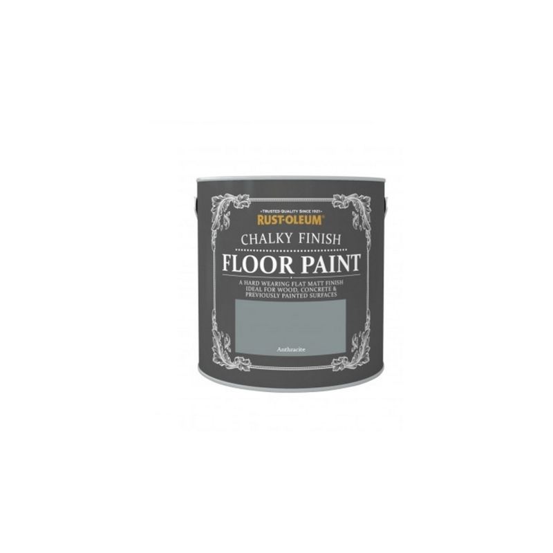 Chalk Chalky Floor Paint - Anthracite - 2.5L - Rust-oleum