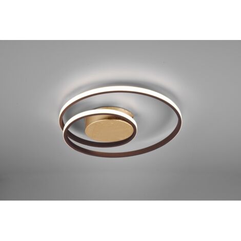 Rusty Zibal Plafón Led Espiral 22w Regulable Ø39 cm Trio Lighting