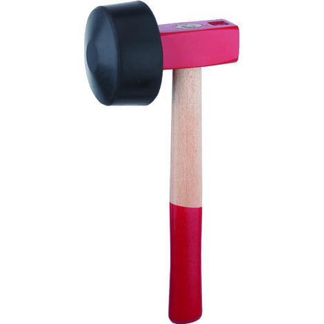 RUTHE Plattenlegerhammer 1.500g mit Eschenstiel