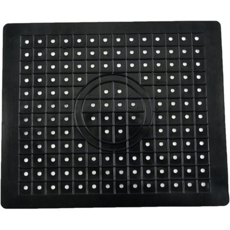 Rutschfeste Abtropfmatte, Schnellabtropfer, rutschfeste Spülbeckenmatte aus weichem Gummi, Wärmedämmschutz, multifunktional, für Badezimmer, Zuhause, Farbe: Schwarz
