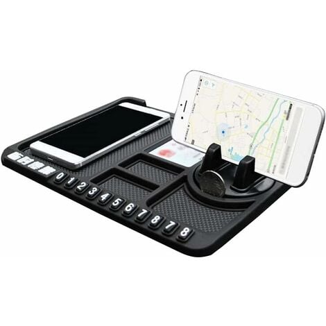 Auto Armaturenbrett Anti-Rutsch-Matte, Anti-Rutsch-Klebe-Dash-Pad mit  Telefonhalter für Handy, Sonnenbrille, Schlüssel, Münzen