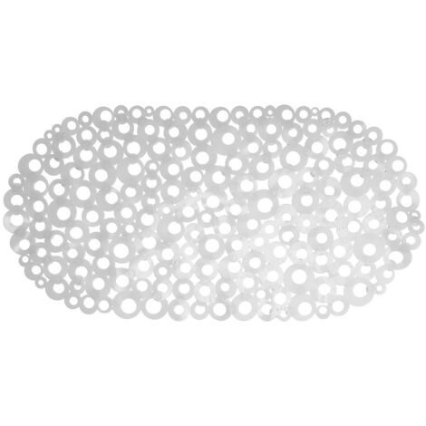 Rutschfeste Badematte RING 69 x 36 cm Saugnäpfe weiße Kreise