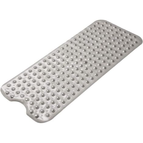 Rutschfeste Badematte, schimmelresistent, extra lang, antibakteriell, BPA-frei, latexfrei, phthalatfrei, maschinenwaschbar, ideal für Kinder