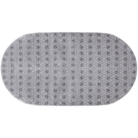Rutschfeste Badewannenmatte AWD INTERIOR 1601 transparent mit Glitzer 69 x 38,5 cm PVC