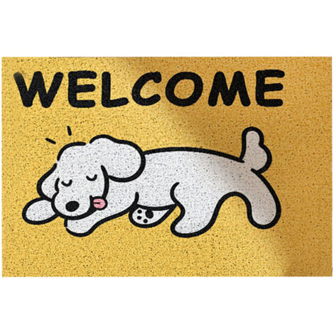 Rutschfeste Fußmatte 40x60cm mit Cartoon-Hundemotiv – Eingangsbereich-Dekoration
