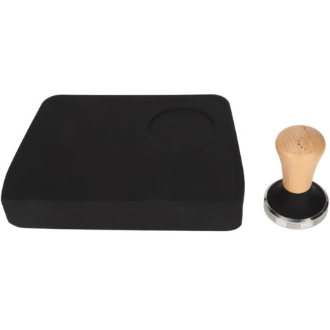 Rutschfeste Kaffeetampermatte mit 58-mm-Tamperschlitz, Schwarz – wasser- und staubdichtes Material