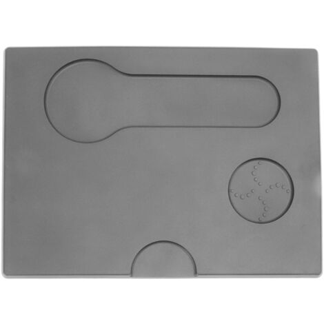 Rutschfeste Matte für Kaffeepresse – Multifunktionaler grauer PVC-Filterhalter für Küche/Bar