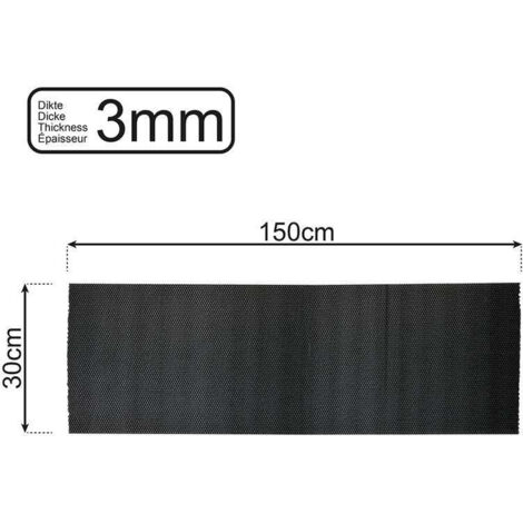 Rutschfeste matte schwarz 150x30cm 3mm