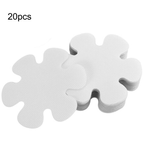 Rutschfeste PEVA-Klebestreifen für Badezimmer, 10 x 10 cm – Packung mit 20 Sicherheitspads für Dusche, Badewanne, Boden, Pool, Treppe, Tür (nass)