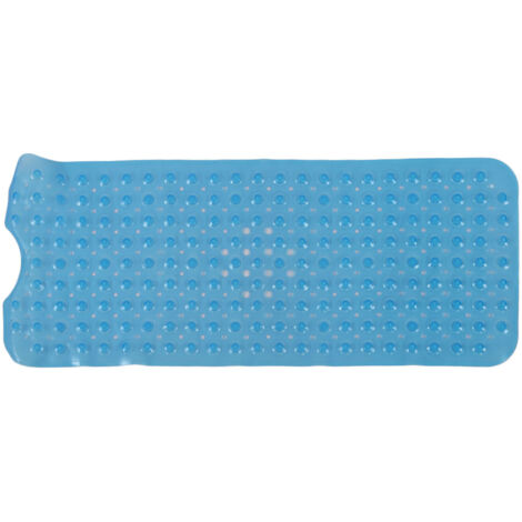 Rutschfeste PVC-Badematte  Badematte  Maße: 100 x 40 cm  Blau