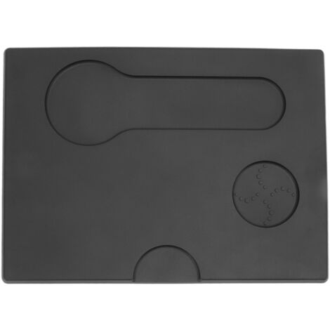 Rutschfeste PVC-Matte zum Kaffeetampfen – Multifunktionaler Filterhalter – Schwarz für Küche, Bar oder Geschäft