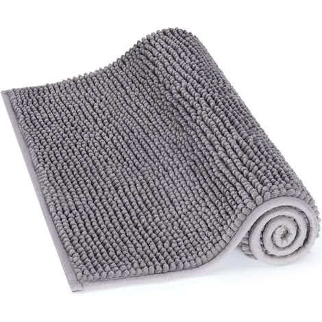Cosy HOMMER Chenille Badematte 50×80cm Badezimmerteppich rutschhemmend beschichtet Flauschiger Microfaser Badteppich Taupe Schnell Wasseraufnahme und trocknen Maschinenwaschbar 30°C Cosy HOMMER Chenille Badematte 50×80cm Badezimmerteppich rutschhemmend beschichtet Flauschiger Microfaser Badteppich Taupe Schnell Wasseraufnahme und trocknen Maschinenwaschbar 30°C