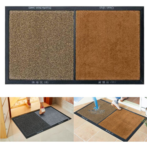 Rutschfeste, saugfähige PVC-Fußmatte für Zuhause oder Restaurant, Maße 80 x 45 x 2 cm