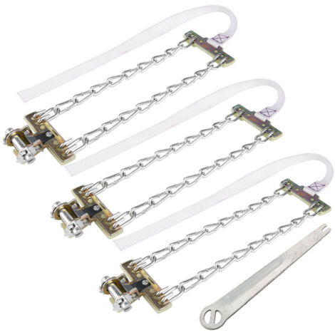 Rutschfeste Schneeketten für Pkw, Transporter, SUVs - 3er-Set (165-195 mm)