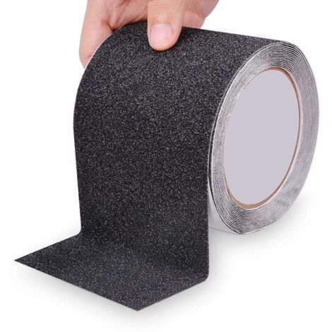 Rutschfeste Treppenleiste, 10 cm x 5 m, selbstklebendes Antirutschband für den Außenbereich, rutschfestes Traktionsband, Klebeband