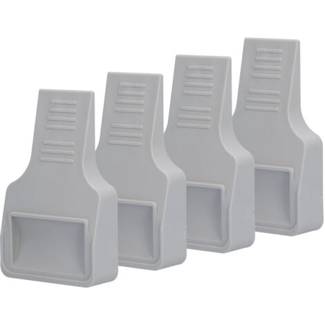 rutschfeste U-förmige Möbelrollen, graue Türstopper für Sofa, Bett, Stuhl - 4er-Set