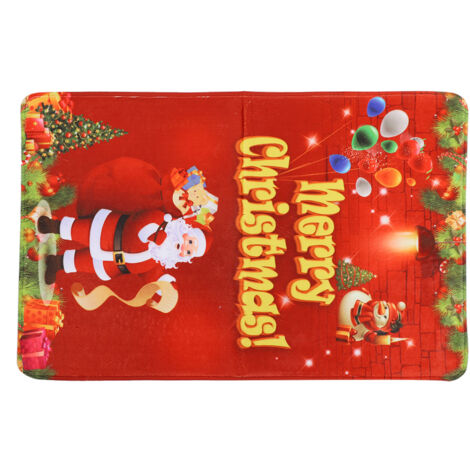 Rutschfeste Weihnachtsmatte mit Weihnachtsmann-Motiv für Bad und Küche