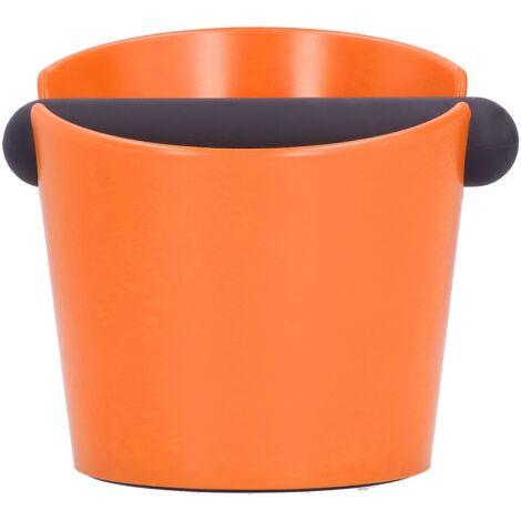 Rutschfester Behälter für Kaffeesatz – Behälter und Abtropfschale für Kaffeezubehör (Orange)