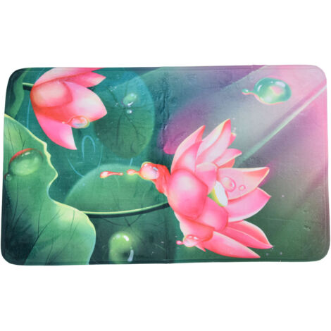 Rutschfester Flanellteppich für Bad, Küche, Wohnzimmer, Schlafzimmer – 49 x 80 cm – Modell A