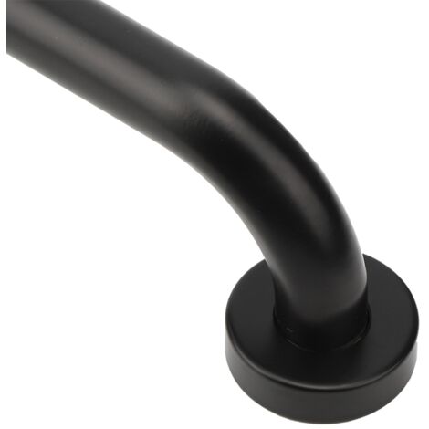 Rutschfester Haltegriff fürs Badezimmer aus Aluminium in Luftfahrtqualität, Schwarz, Sicherheits-Haltegriff, 50 cm, Mano Fit Modern