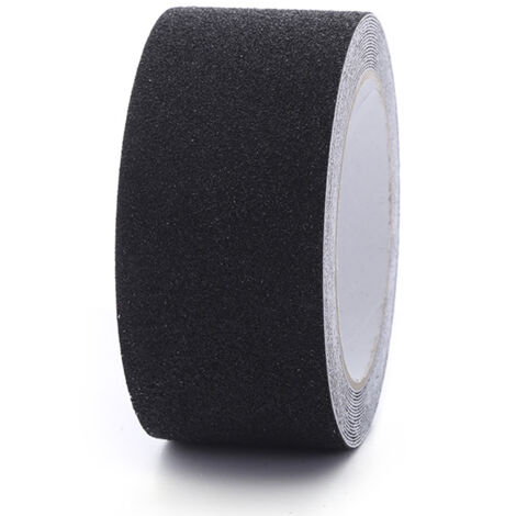 Rutschfester Klebestreifen für Treppen, abriebfest, rutschfest für mehr Sicherheit, für Leitern, für den Innen- und Außenbereich, hohe Haftung, 15 cm x 5 m, schwarz