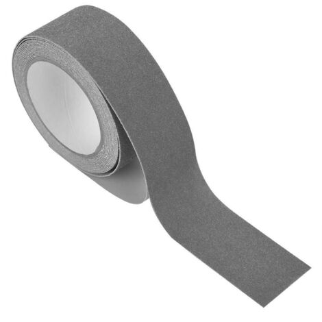 Rutschfestes Klebeband für Treppen, Stufen, Böden, Sicherheitsdekoration, 5 m x 5 cm, graues PVC