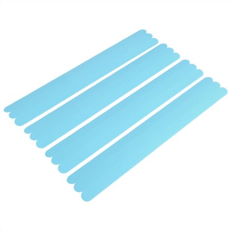 Rutschfestes Klebeband fürs Badezimmer – 12 Stück, blau – Sicherheitskleber für Badewanne und Keramikboden – strapazierfähiges PEVA-Material, 38 x 2 cm