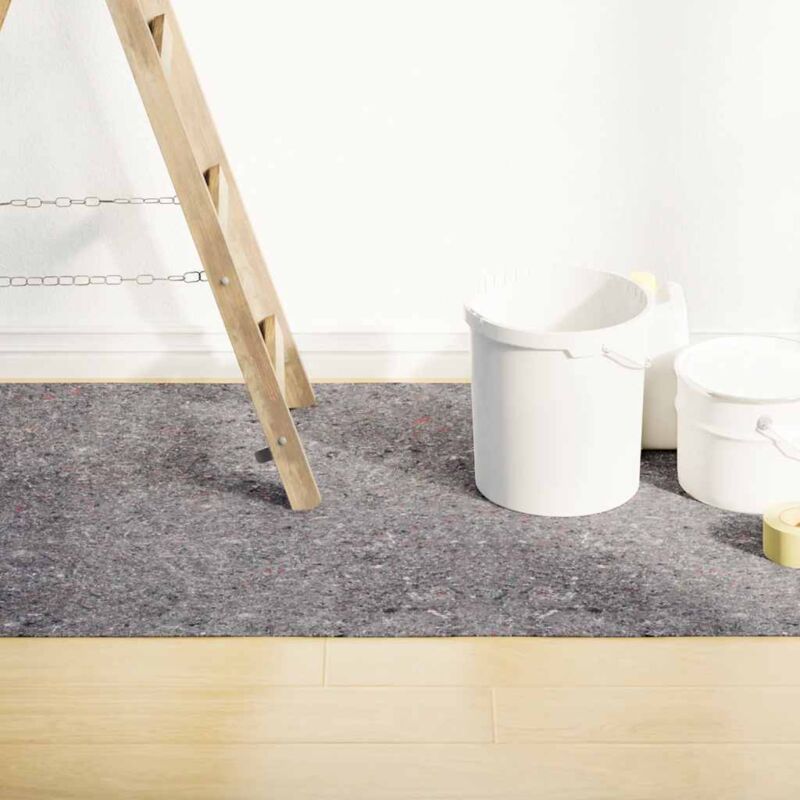 Rutschfestes Malervlies 5 M 280 G/m² Grau Vidaxl