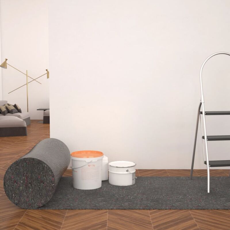 Rutschfestes Malervlies 50 M 280 G/m² Grau - Vidaxl