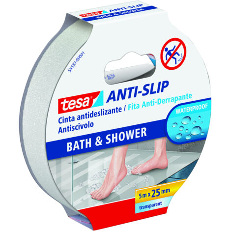Rutschfestes Sicherheitsklebeband Rolle 25 mm x 5 Meter transparent tesa 55533-00001-11