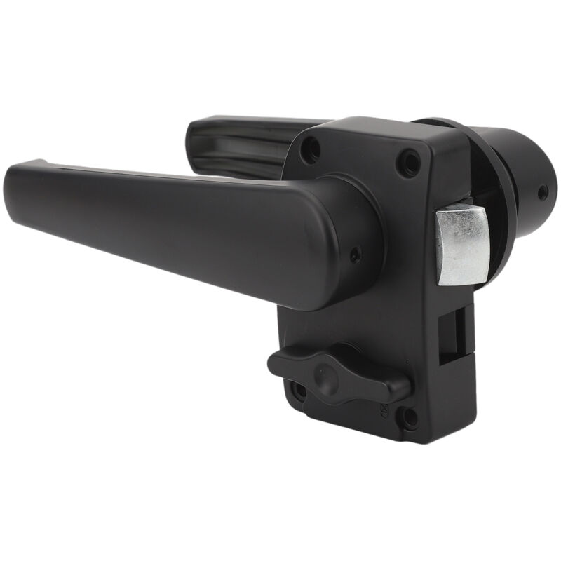 Groofoo - rv Toilet Door Latch Protect Privacy Bathroom Door Latch Handle With Reverse Lock for rv Campers Trailer Matte Black