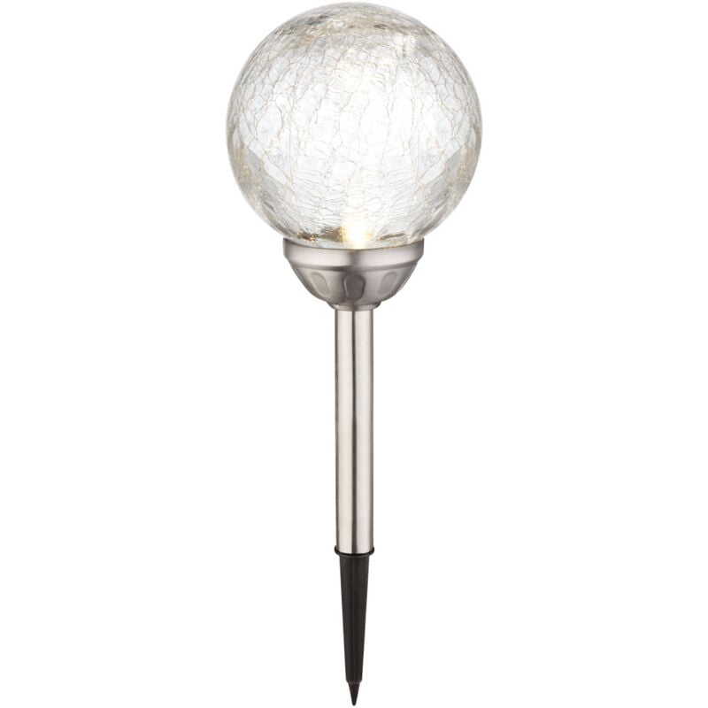 Lampe solaire LED RGB, éclairage enfichable, boule de verre, projecteur extérieur, changement de couleur